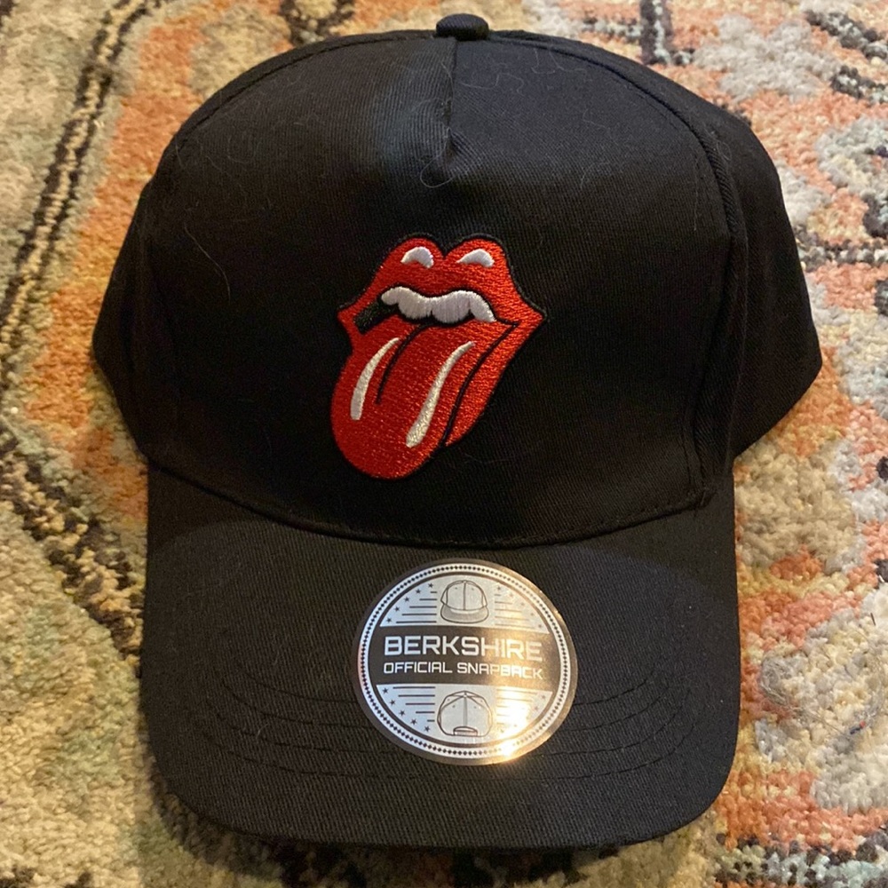 NWT Rolling Stones Hat Black Berkshire Official Snapback Hat Cap